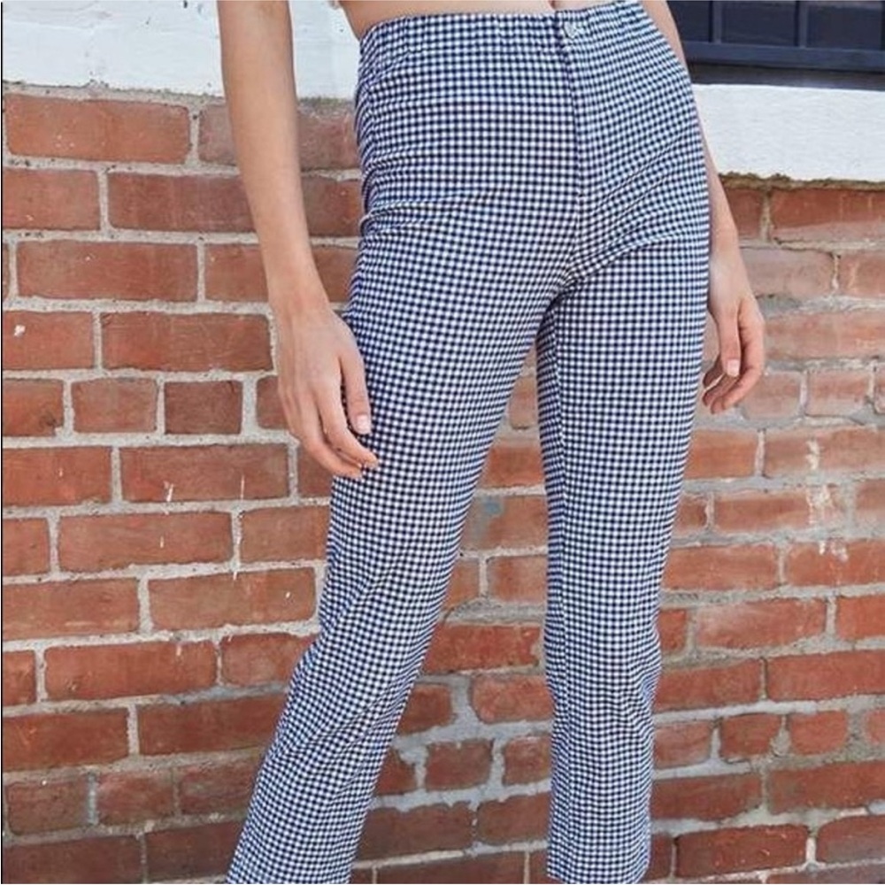 Women's Black and White Checkered brand and Melville Pants